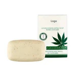 Private label Nourishing Handmade Hemp Seed Oil Soap For Deep Cleaning