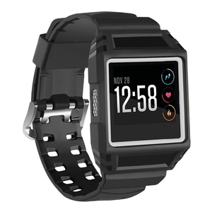 Para <span class=keywords><strong>Fitbit</strong></span> <span class=keywords><strong>Ionic</strong></span> accesorio funda protectora resistente y pulseras deportivas correa de reloj inteligente de goma duradera para Fitness - Product Image 4