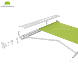 Auvent rétractable extérieur léger en aluminium Greenawn GR200C, auvent à bras pliable manuel - Product Image 4