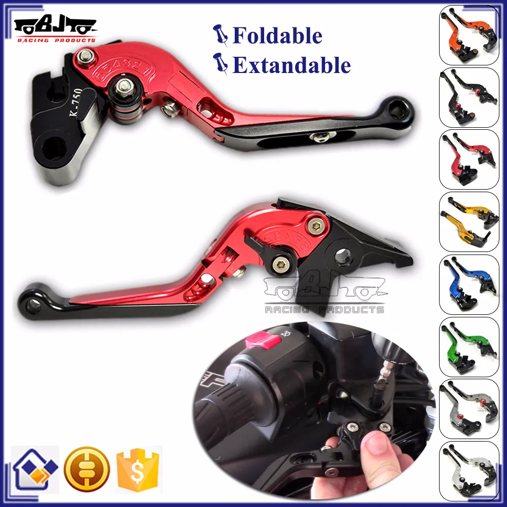 BJ-LS-001-DB12/D82 Adjustable Foldable CNC Motorcycle Brake Clutch Levers for Ducati 821 Monster Scrambler