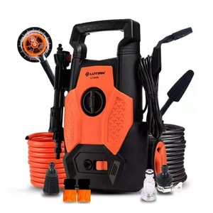 商業、工業1200W 1400Wゴールドスペアパーツミニ自動ポータブル高圧力バイクジェット床車ポンプ洗濯機 - Product Image 1