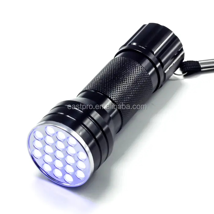 ultraviolet black light 395nM 21 led uv torch led purple light uv flashlight