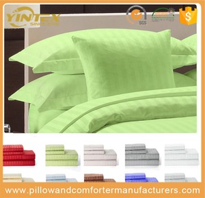 Hàng châu Yintex Khách Sạn Linen 100% Cotton <span class=keywords><strong>Sateen</strong></span> Tấm Ga Trải Giường Đặt Kích Thước vua - Product Image 2