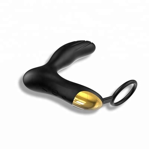 10 frecuencia bloqueo esperma anillo eyaculación vibrador teledirigido del sexo del enchufe del extremo - Product Image 2