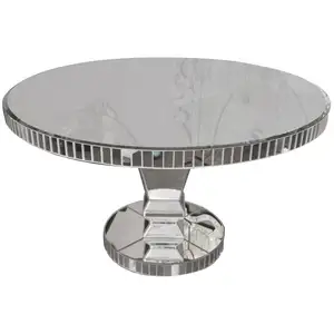 Supérieur de meuble en verre, miroir rond personnalisé, Table à manger, livraison gratuite