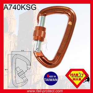 D Type The Most Safety Mountaineer Climbing Aluminum Carabiner - Product Image 3