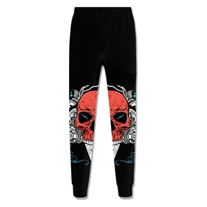 Casual Sweat Pants Dye Sublimation Printed Sweatpants All Over Printing Drawstring Men Pants