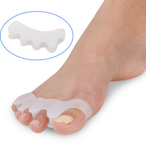 2019 Offre Spéciale Gel séparateur cinq orteils soulagement des oignons gros os du pied, correction du recouvrement, orthèse de valgus en silicone - Product Image 1
