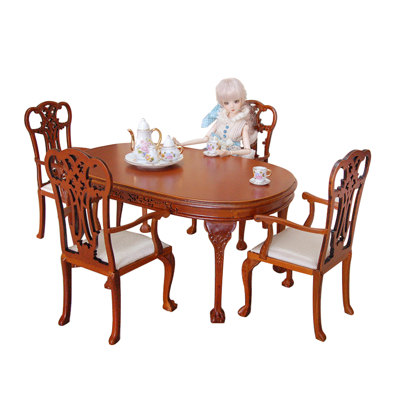 Мебель для кукольного домика в масштабе 1:6, стул для столовой, кресло 1/6 SL0071