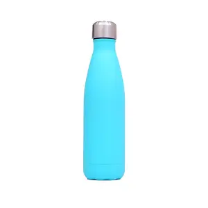 500ml matte Aqua Cola Flasche doppelwandige vakuum isolierte Wasser flasche aus Edelstahl für den persönlichen Gebrauch