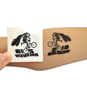 Özel bisiklet dövme etiket vücut etiket, cilt güvenli geçici dövme etiket