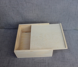custom pine wood packing box wooden slide box
