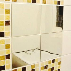Handmade Modern Style 3D <strong>Mirror</strong> Tile Wall Sticker Non-Glass Plastic Mosaic Decal for Room Decor Stick Adhesive <strong>Craft</strong> <strong>Mirrors</strong> - Product Image 3