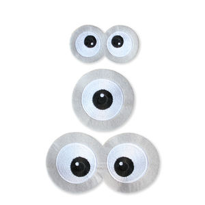 Borduurwerk Eye Patches <span class=keywords><strong>Polyester</strong></span> Stof <span class=keywords><strong>Patch</strong></span> Snelle Levering Borduren Letters Met Ijzer-Op Backing Oem Service - Product Image 2
