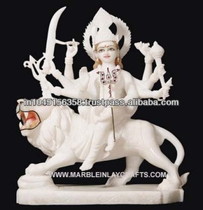 หินอ่อนสีขาวบริสุทธิ์ Durga Murti - Product Image 1
