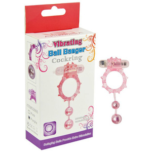 Anneau vibrant pour pénis Ball Banger, design à 2 billes, vibration ON/OFF, prolonge l'éjaculation, soutient l'érection, jouet de plaisir masculin, aphrodisiaque - Product Image 1