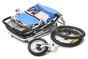 <span class=keywords><strong>Triciclo</strong></span> Plegable de <span class=keywords><strong>Doble</strong></span> Asiento <span class=keywords><strong>para</strong></span> Niños con Marco de Aleación de Aluminio, Remolque <span class=keywords><strong>para</strong></span> Bicicleta de Bebé - Product Image 6