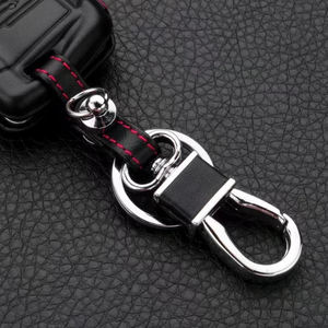 Porte-clés de voiture 4D en cuir véritable noir pour X3 X4 X5 X6 SUV Type de fermeture suspendue avec boîte porte-clés incluse - Product Image 5