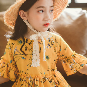 Distributore Indonesia Abiti Estivi Sexy per Bambine <span class=keywords><strong>Vestito</strong></span> Floreale per Bambine Abbigliamento per Bambini - Product Image 3