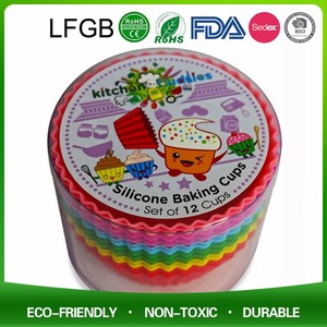 Silicone Mini <span class=keywords><strong>tartelette</strong></span> Pan Silicone micro-ondes gâteau de cuisson Pan Silicone <span class=keywords><strong>Muffin</strong></span> moules - Product Image 5