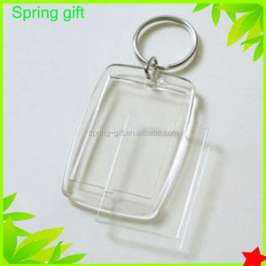 Chất Lượng Acrylic Trống Vòng Chìa Khóa Tùy Chỉnh Logo Nhựa Trong Suốt Chèn Ảnh Khung Hình <span class=keywords><strong>Keyring</strong></span> - Product Image 5