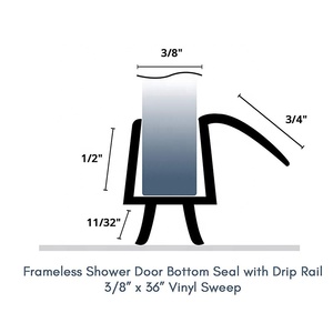 <span class=keywords><strong>Junta</strong></span> de sellado de <span class=keywords><strong>puerta</strong></span> de <span class=keywords><strong>ducha</strong></span>, acoplamiento de vidrio magnético - Product Image 2