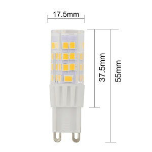 หลอดไฟ LED G9 แบบขั้วเซรามิก 2700K-6500K สำหรับใช้ภายในอาคาร ป้องกันการกระพริบ ปรับความสว่างได้ ใช้ไฟ AC 230V - Product Image 5