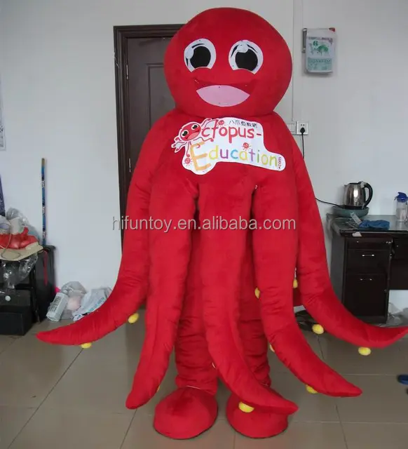 Funtoys Funny Custom Octopus Mascot Cartoon Character Carnival Costume