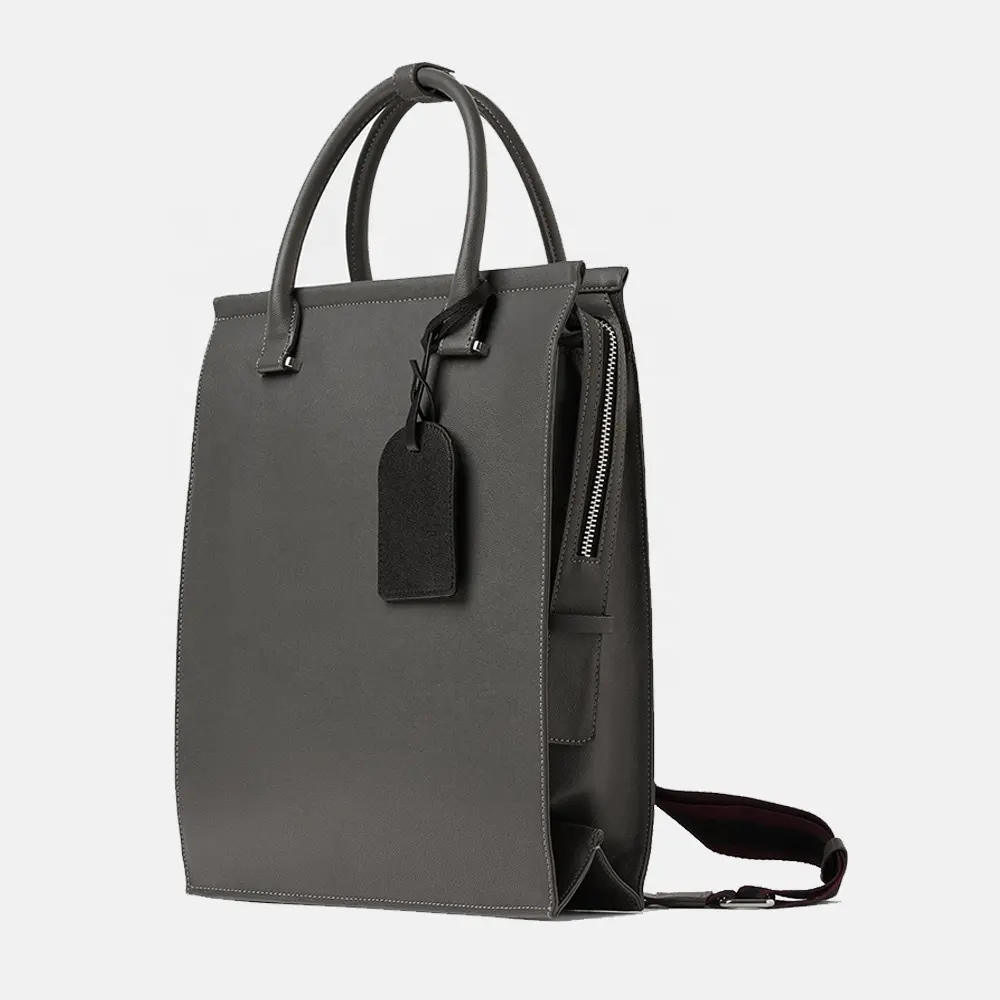 Customization shopper Designer fashion male men convertible laptop grainy smart backpack tote bag