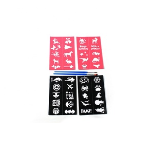 Kit per Tatuaggi Temporanei e Arte Corporea con Aerografo e <span class=keywords><strong>Stencil</strong></span> per Unghie - Product Image 5