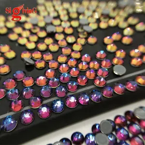 Wholesale Volcano premium glass rhinestone hot fix Crystal new dress decoration jewelry