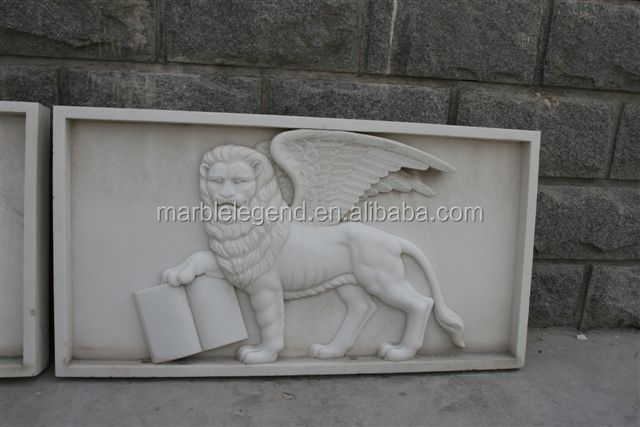 象の石彫刻 大理石 白い大理石の象の彫刻 - 渠陽石彫刻