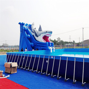 <span class=keywords><strong>Piscine</strong></span> gonflable carrée à cadre en acier de grande taille, bassin à vendre, livraison gratuite - Product Image 5