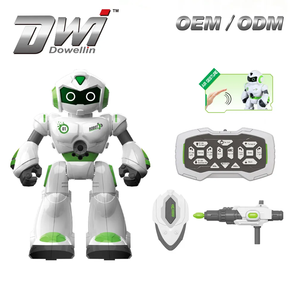 DWI Dowellin Gesture Sensing Intelligent Programmable RC Educational Robot Kit Toy con modalità di canto Dacing