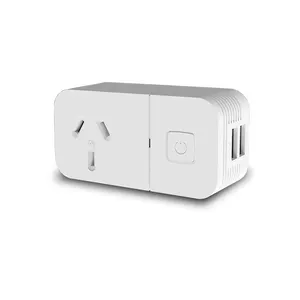 Prise de courant sans fil intelligente WIFI Standard AU Télécommande Maison intelligente Mini prise intelligente avec Alexa Google Home