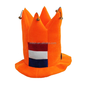 <span class=keywords><strong>Sombrero</strong></span> de Bufón Holandés de Terciopelo para Fiesta de <span class=keywords><strong>Carnaval</strong></span>, Divertido y <span class=keywords><strong>Loco</strong></span>, de Fútbol de Holanda, MH-1846 - Product Image 4