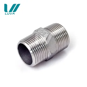 Factory Direct Fittings Stainless Steel 304 Hex Reducing Double Female/male Thread Dimension Pipe Hexagon Nipple