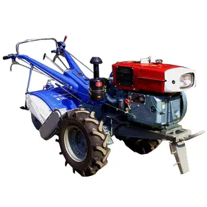 Tractor de 2 ruedas para caminar, tractor de granja manual