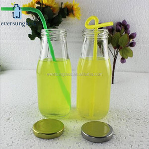 Pot Mason en verre rond de 300ml avec couvercle en métal/pot de confiture Mason <span class=keywords><strong>à</strong></span> large bouche <span class=keywords><strong>pour</strong></span> boire - Product Image 2