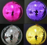 Vente en gros de boule de miroir de disco lumières colorées gonflables de projection de LED pour la partie de danse de DJ