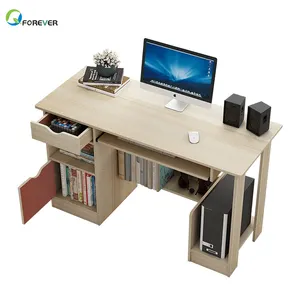 Meja Komputer Desktop Sederhana, Rumah, Modern, Tunggal, Tulisan Siswa, Kamar Tidur