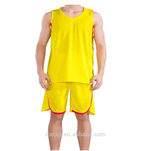 Wholesale 100% Polyester Basketball Team Uniform Blank Mesh Basketball Jersey for Training