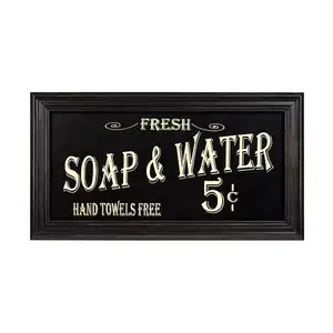 7 1/2 x 13 7/8 inches Americana Collection Bathroom Laundry Room Decor Vintage Bath Advertising Wall Art