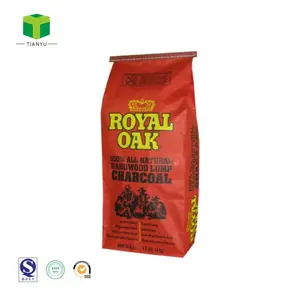 China Brown kraft paper charcoal packaging bag Cheap price