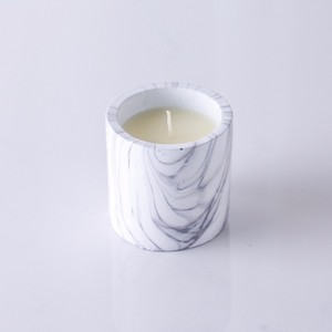 Conception personnalisée En Gros Marbleing Ciment Pot Pot de Bougie Parfum De <span class=keywords><strong>Citronnelle</strong></span> - Product Image 2