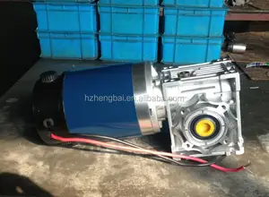 Motor de engranaje de 24V CC con eje hueco
