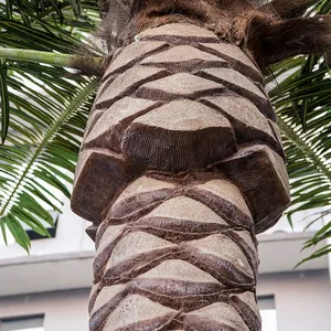 키 큰 베이 장식 로얄 하와이 실내 팜 인공 식물 인공 야자수 야외 장식