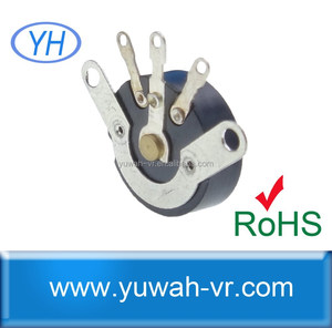 16mm 100 k ohm potentiometer rotary crate beaded carbon - Product Image 3