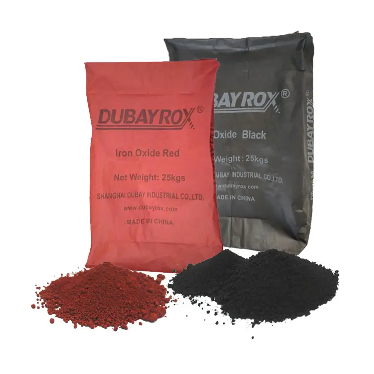 लोहे के आक्साइड कीमत सिंथेटिक लोहे के आक्साइड लाल/पीला/काले ठोस फ़र्श के लिए वर्णक पाउडर