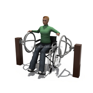 Equipo de Ejercicio para Discapacitados al <span class=keywords><strong>Aire</strong></span> <span class=keywords><strong>Libre</strong></span>, <span class=keywords><strong>Gimnasio</strong></span> Exterior para Personas con Discapacidad, Ejercicio de Rueda de Hombro - Product Image 1